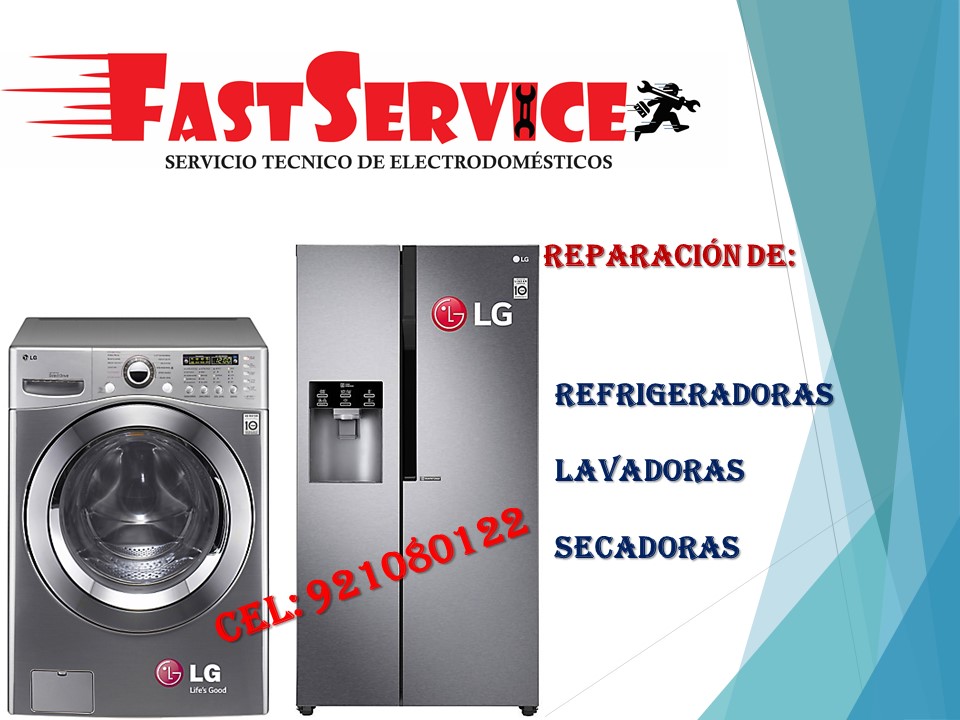 Servicio técnico reparación de lavadoras secadoras LG lava secas a domicilio